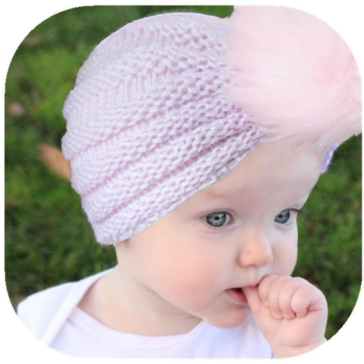 Baby Woolen Fluff Ball Hat Headband pawlulu