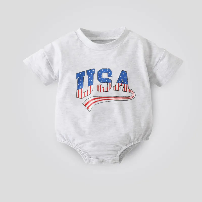 Baby USA Print Romper.