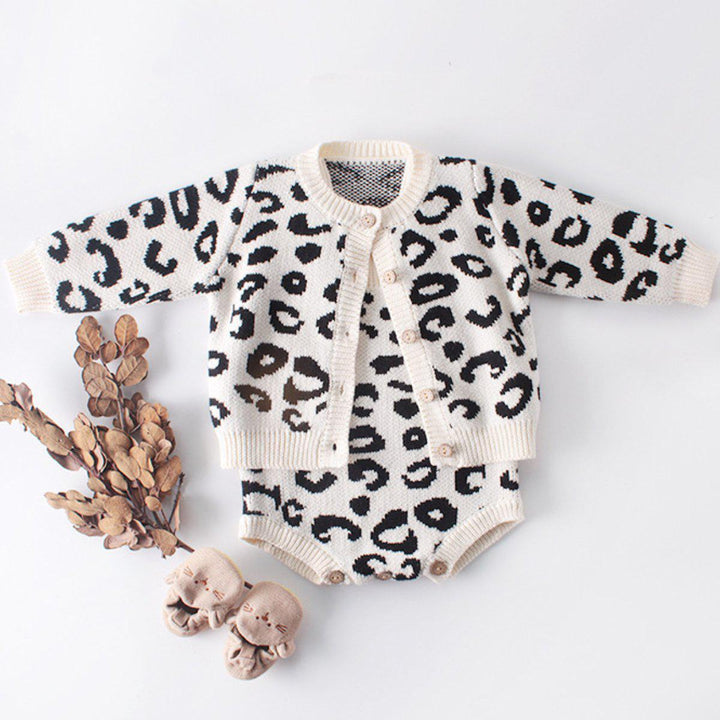 Baby Girl Leopard Knit Sweater pawlulu