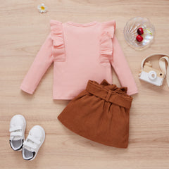 2-Piece Pure Cotton Flying Sleeve Suits Pawlulu