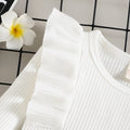 Baby White Long Sleeved Shirt + Leopard Skirt Pawlulu