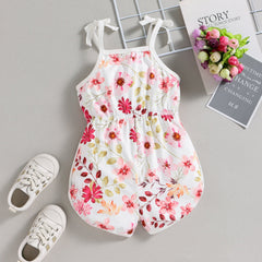 Toddler Girl Printed Jumpsuit Pawlulu