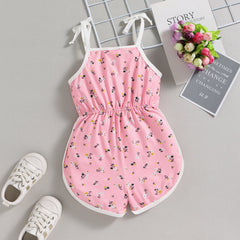 Toddler Girl Printed Jumpsuit Pawlulu