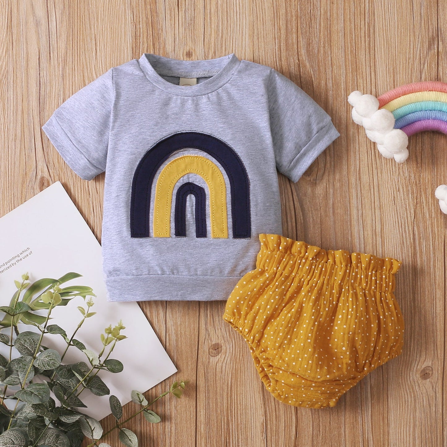 Baby Cute Rainbow Suit Pawlulu