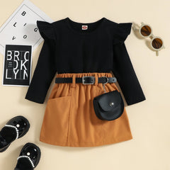 Baby Top + Solid Skirt Pawlulu