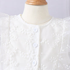 Kid Floral Mesh Dress