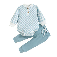 Baby Checkerboard Suit Rompers Pawlulu