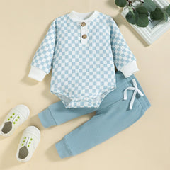 Baby Checkerboard Suit Rompers Pawlulu
