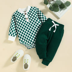 Baby Checkerboard Suit Rompers Pawlulu