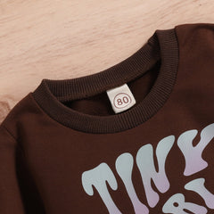 Baby Letter Printed Sweater Pawlulu