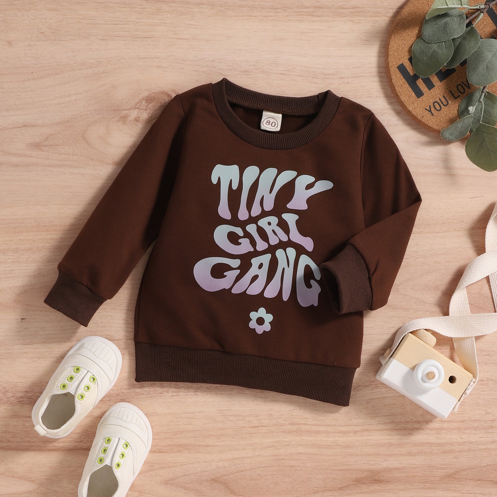 Baby Letter Printed Sweater Pawlulu
