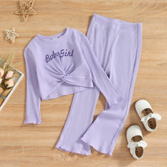 Purple Pit Stripe Long Sleeve Suit Pawlulu