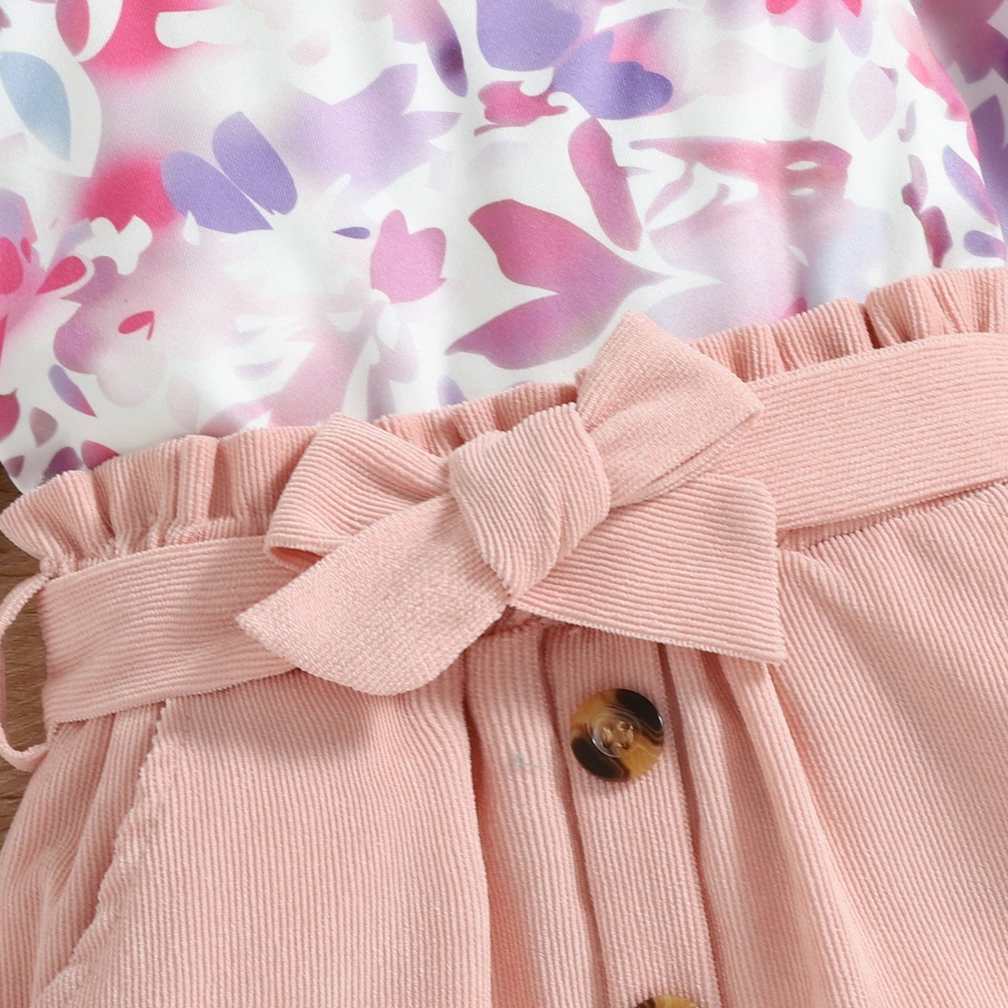 Baby Long Sleeve Print + Short Skirt Pawlulu