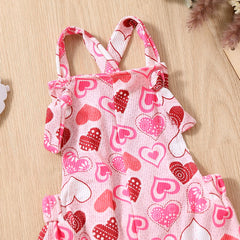 Toddler Valentine's Day Heart Jumpsuit Pawlulu