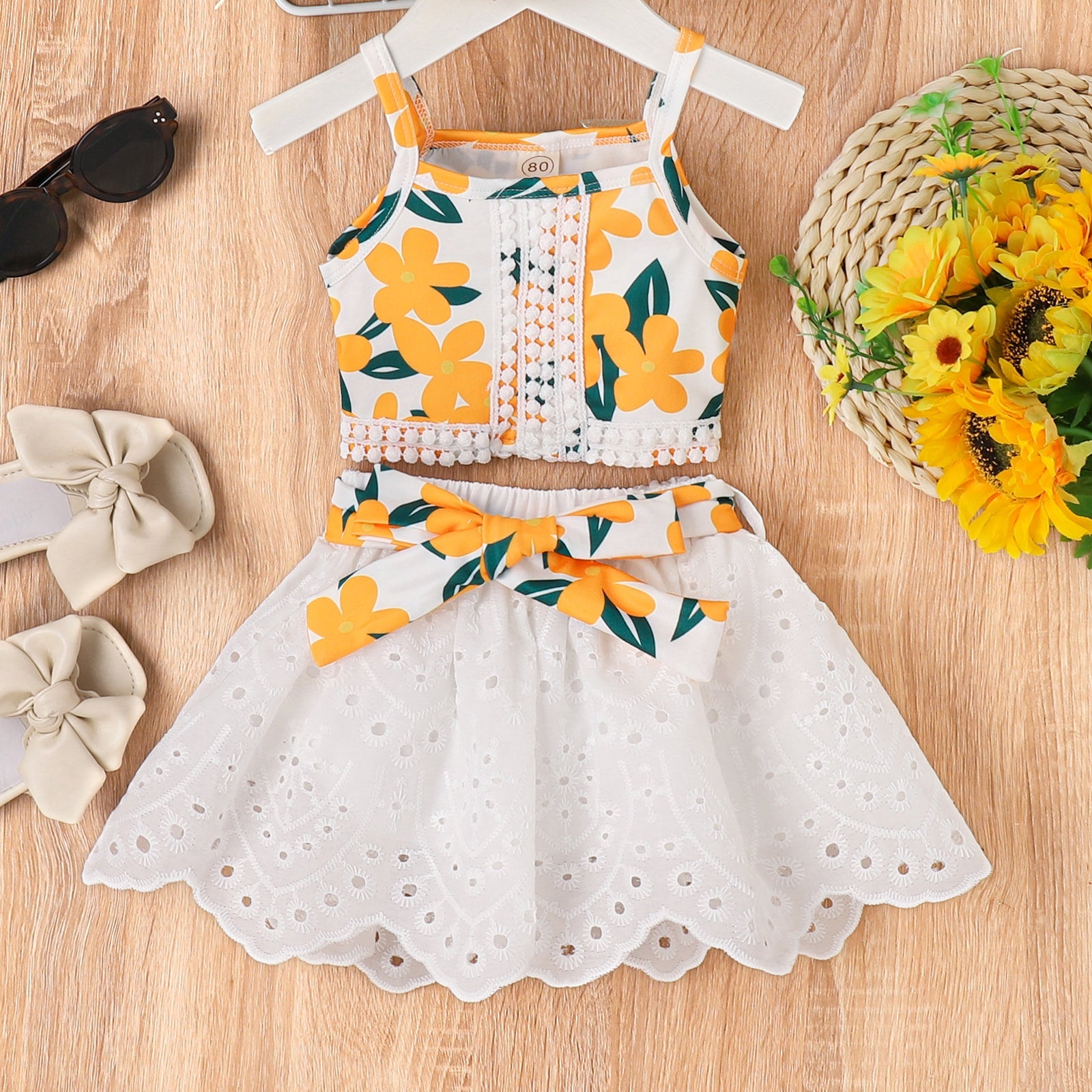 Toddler Girl Suspender Dress Pawlulu
