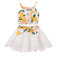 Toddler Girl Suspender Dress Pawlulu
