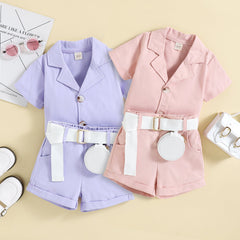 3-Piece Pure Colorl Suit Pawlulu