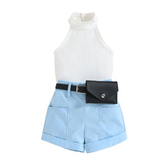 2-Piece Pure Color Suit Pawlulu