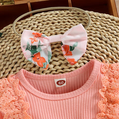 2-Piece Baby Lace Romper Pawlulu