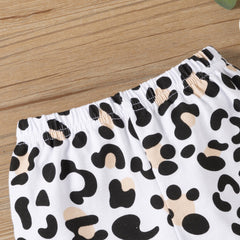 Leopard-Print Flared Pants Suit Pawlulu