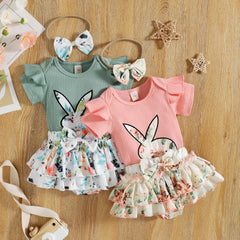 Cute Bunny Embroidered Suit Pawlulu