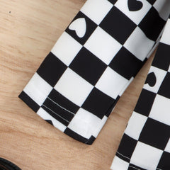 Kid Girl Checkerboard Skirt Pawlulu