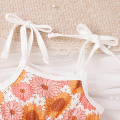 Toddler Girl Sweet Waffle Jumpsuit