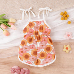 Toddler Girl Sweet Waffle Jumpsuit