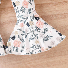 2-piece Toddler Girl Boho Floral Suit