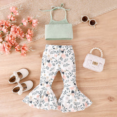 2-piece Toddler Girl Boho Floral Suit