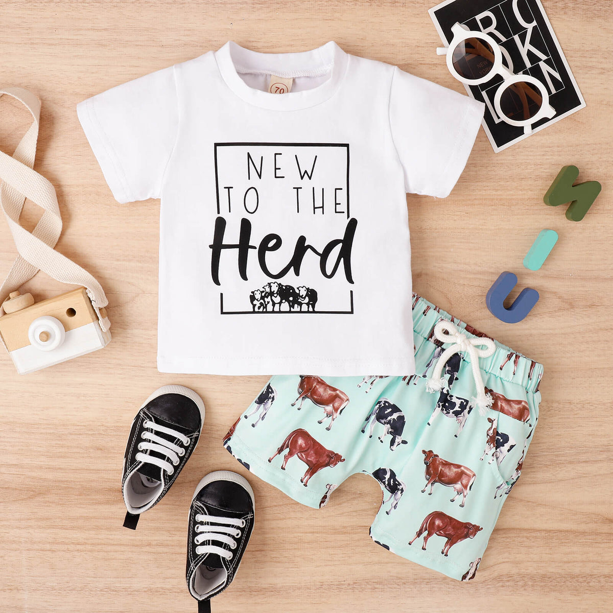 2pcs Baby Boy Cowboy Suit