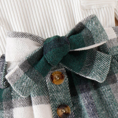 Toddler Plaid Skirt Set Pawlulu