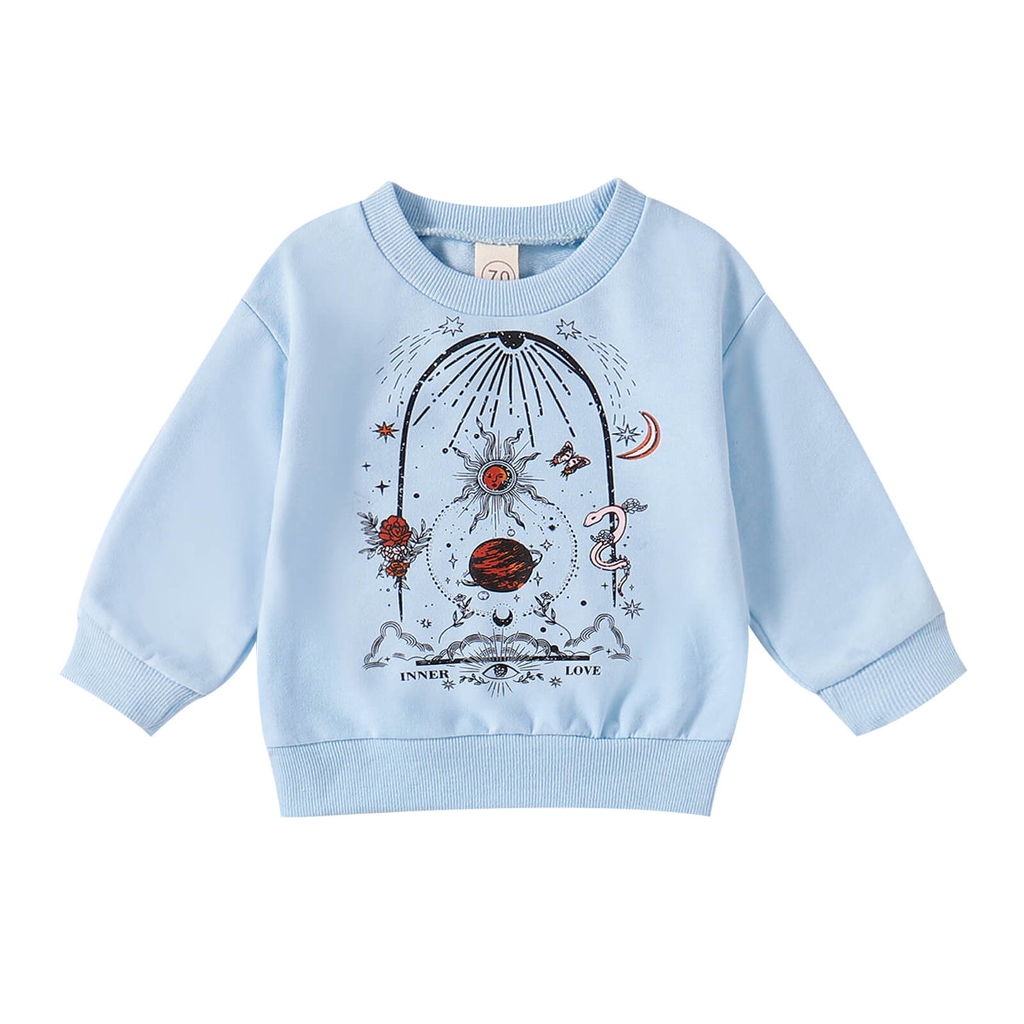 Toddler Blue Pullover Pawlulu