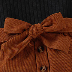 Toddler Corduroy Skirt Set Pawlulu