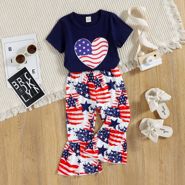 Toddler Girl Independence Day Suits Pawlulu