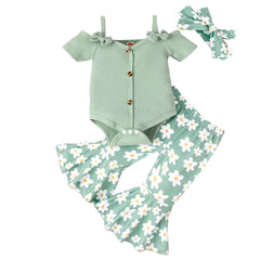 Baby Two-color Bow Set