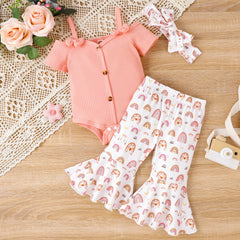 Baby Two-color Bow Set