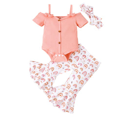 Baby Two-color Bow Set