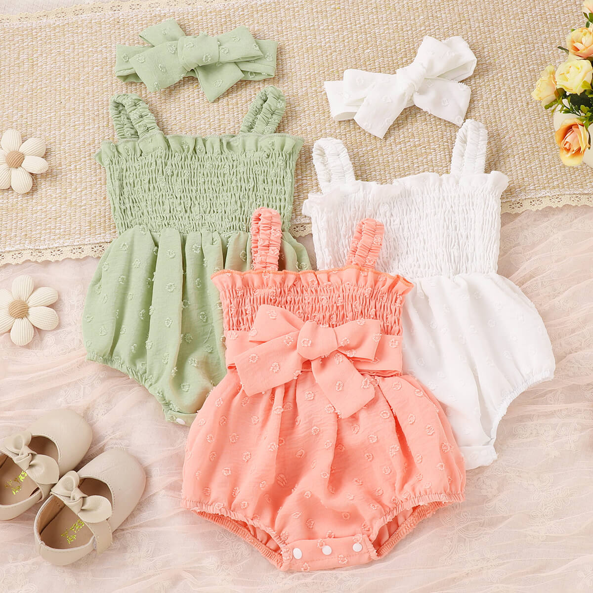 Sweet Baby Gril Pure Romper