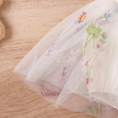 Baby Girl Sweet Tulle Embroider Romper Dress