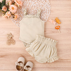 Sweet Baby Gril Waffle Summer Set
