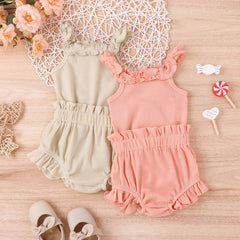 Sweet Baby Gril Waffle Summer Set