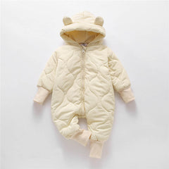 Baby Thin Bear Hooded Romper Pawlulu
