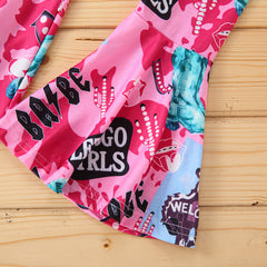 Toddler Girl Print Suits Pawlulu
