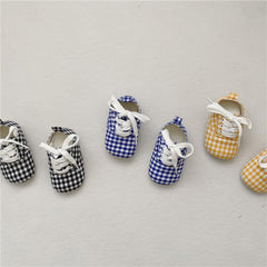Baby Plaid Shoes Pawlulu