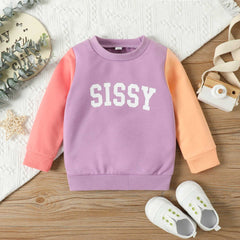 Toddler Letter Print Top Pawlulu