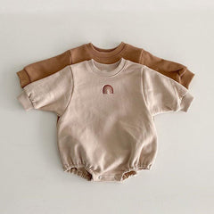 Baby Rainbow Embroidery Rompers Pawlulu