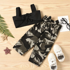2-Piece Toddlergirl Camouflage Suit Pawlulu