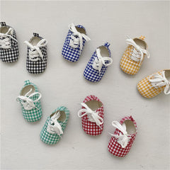 Baby Plaid Shoes Pawlulu