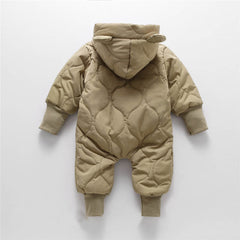 Baby Thin Bear Hooded Romper Pawlulu